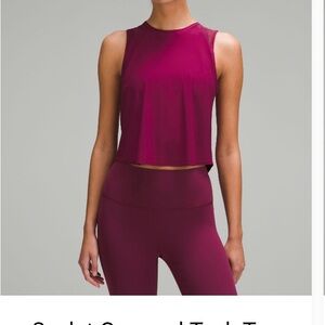Lululemon sculpt cropped tank top